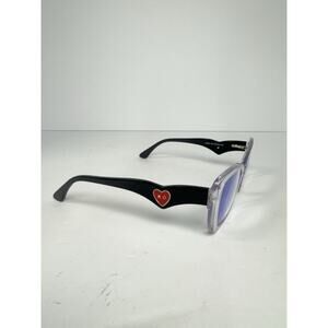 Betsey Johnson Sweetheart Sunnies Clear Blue Light Glasses Heart XO S9-14